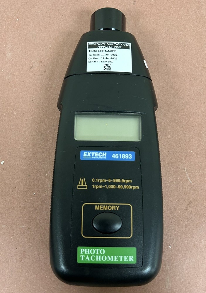 EXTECH Instruments 461893 Digital Photo Tachometer with Case