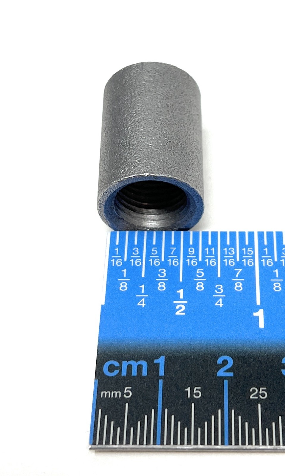 Steel Pipe Fitting, Coupling, 1/4" NPT Female, Black Finish