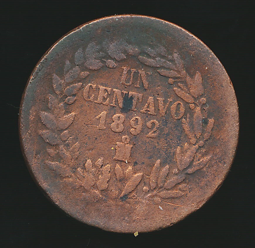Mexico - Second Republic 1892-Mo CENTAVO (Copper)
