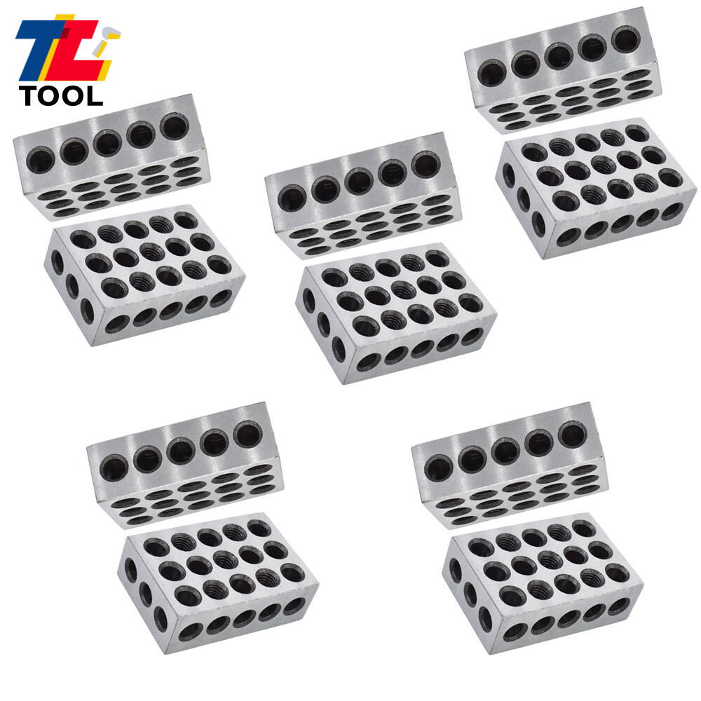 5 MATCHED PAIRS ULTRA PRECISION 1-2-3 BLOCKS .0001" MACHINIST 123 23 HOLES