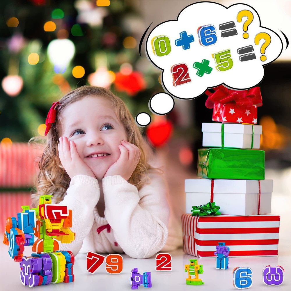 Number Bots Robot Toys for 3-5, STEM Learning Educational Math with Number Bl...