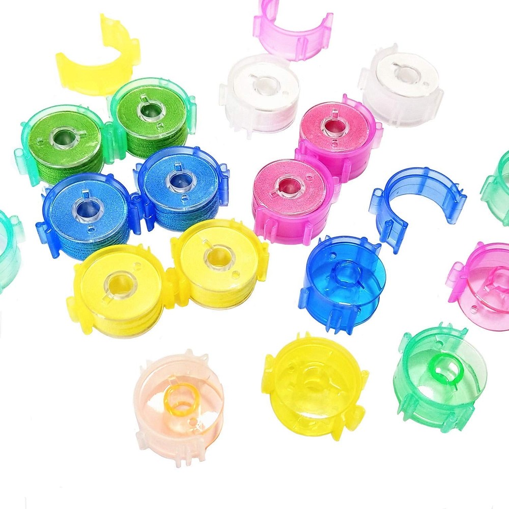 50 PCS Sewing Bobbin Small Clips Tool Accessory Holder Colorful Thread Keeper