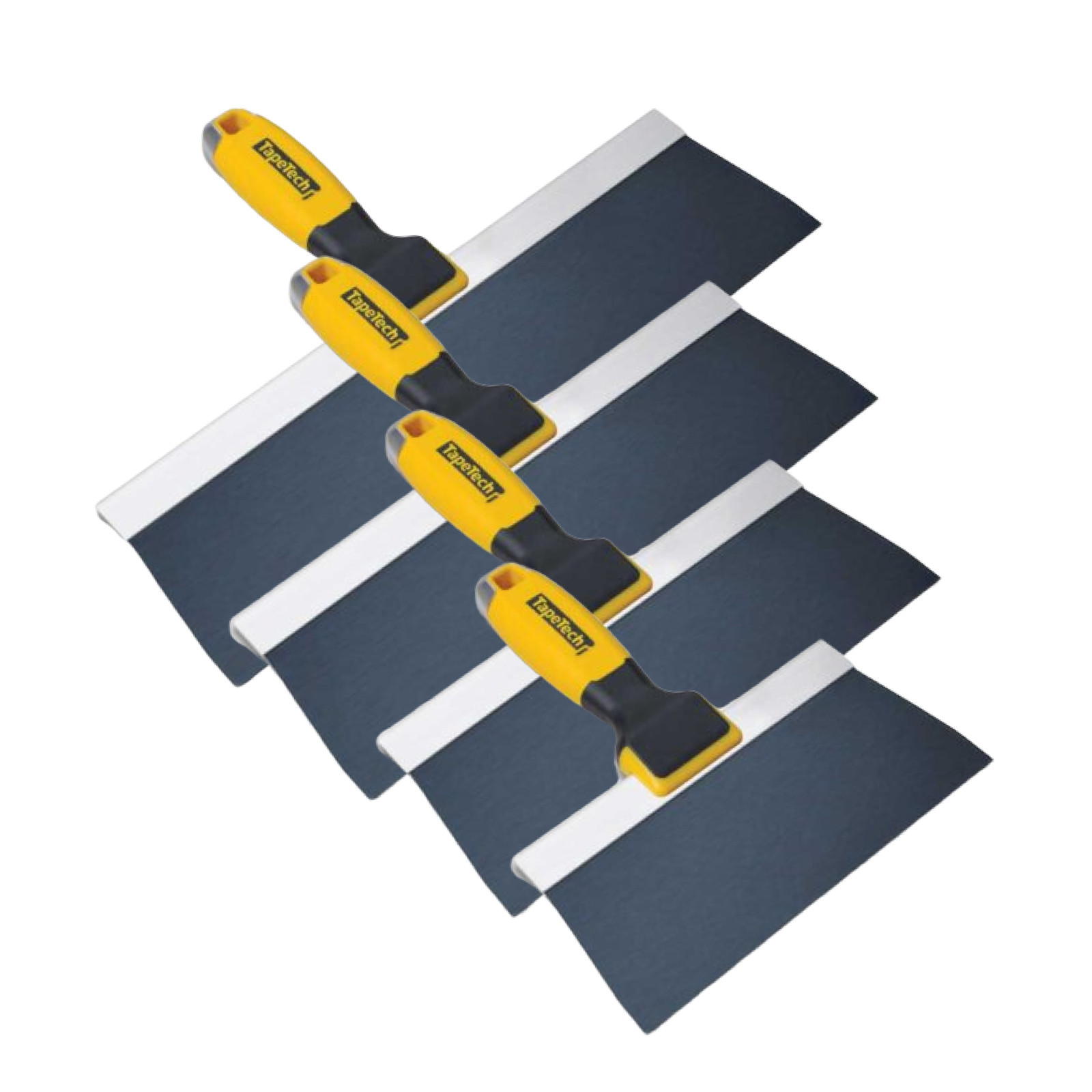 Premium Blue Steel Tapetech Drywall Taping Knife Set