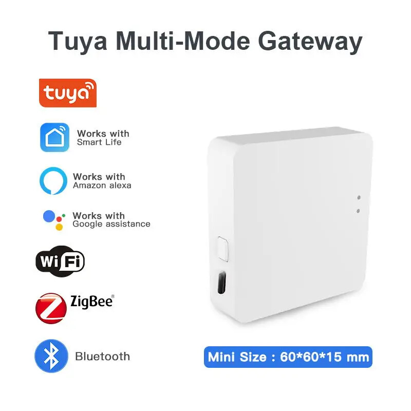 Tuya Smart Gateway Hub Multi-model Bridge WiFi Bluetooth ZigBee  Remote Control