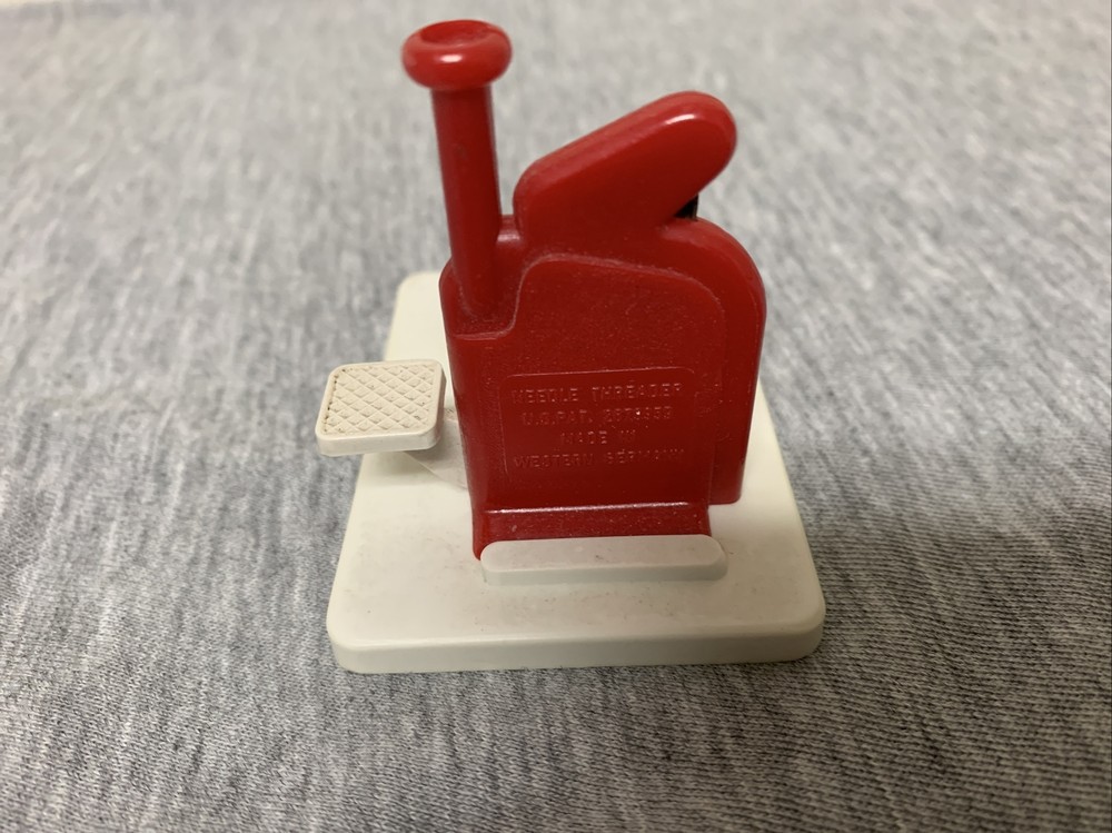 Vintage Plastic Witch Needle Theader West Germany