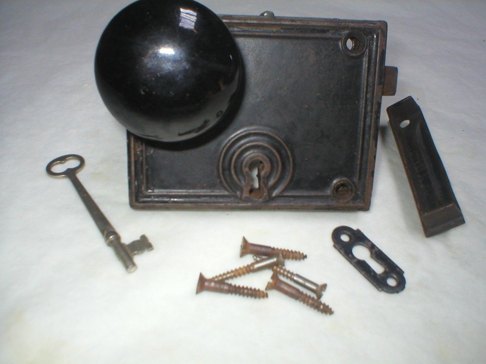 Antique Victorian Era Surface Mount Door Hardware