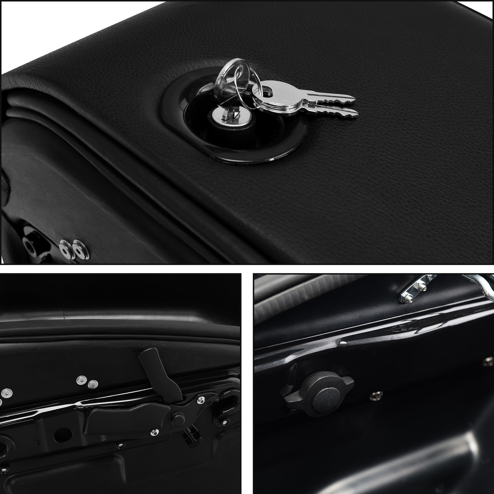 Detachable Saddlebags Fit For Harley Fat Boy FLFB FLFBS Breakout FXBRS 2018-24