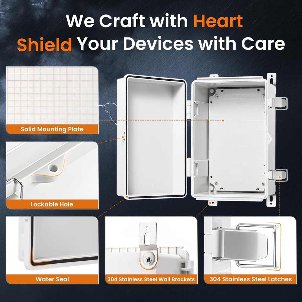 Waterproof Junction Box IP67 Outdoor Plastic Electrical Project Enclosure