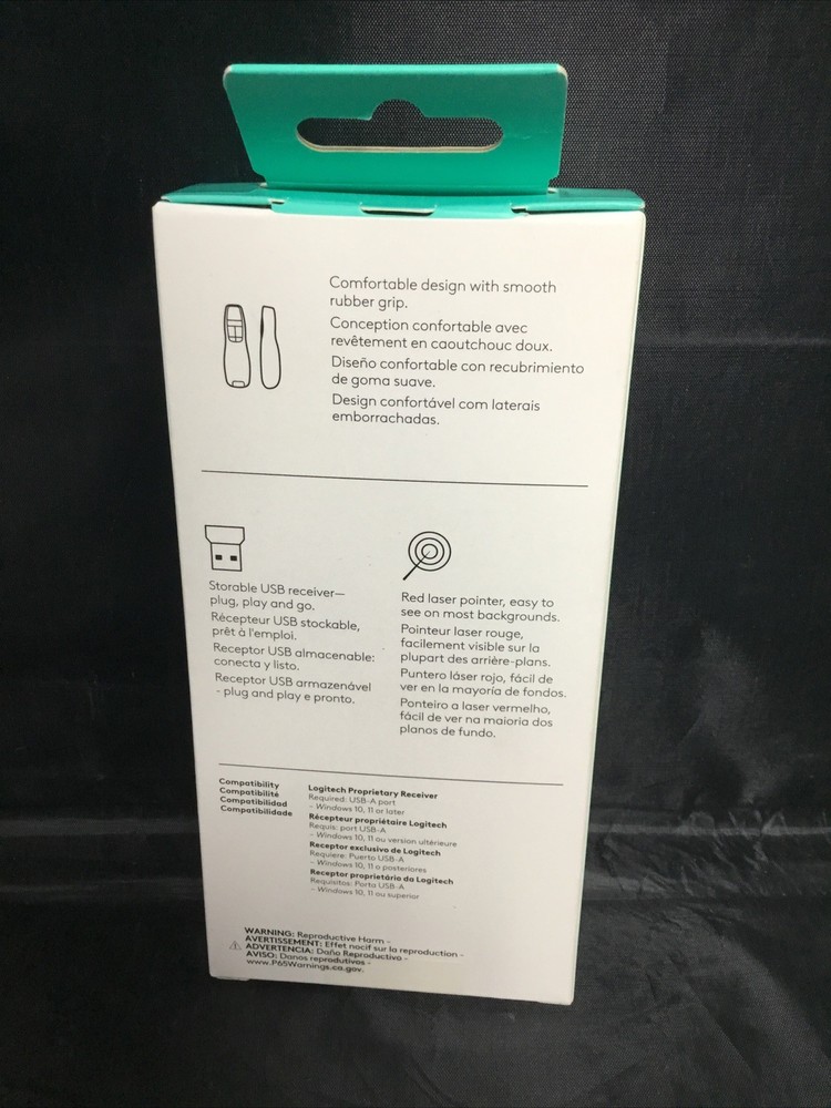 Authentic Logitech R400 Laser Presentation Remote (910-001354) Brand New