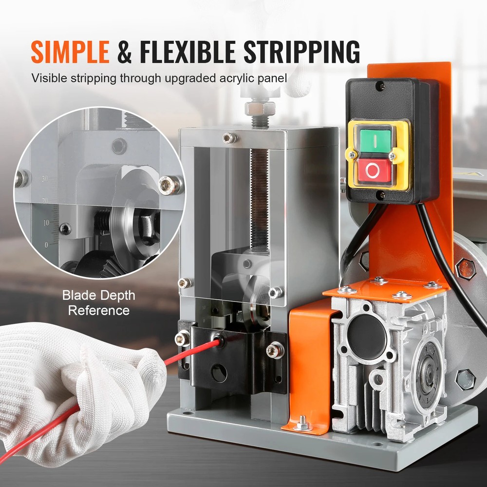 Automatic Wire Stripping Machine Heavy Duty Electric Cable Stripper USA