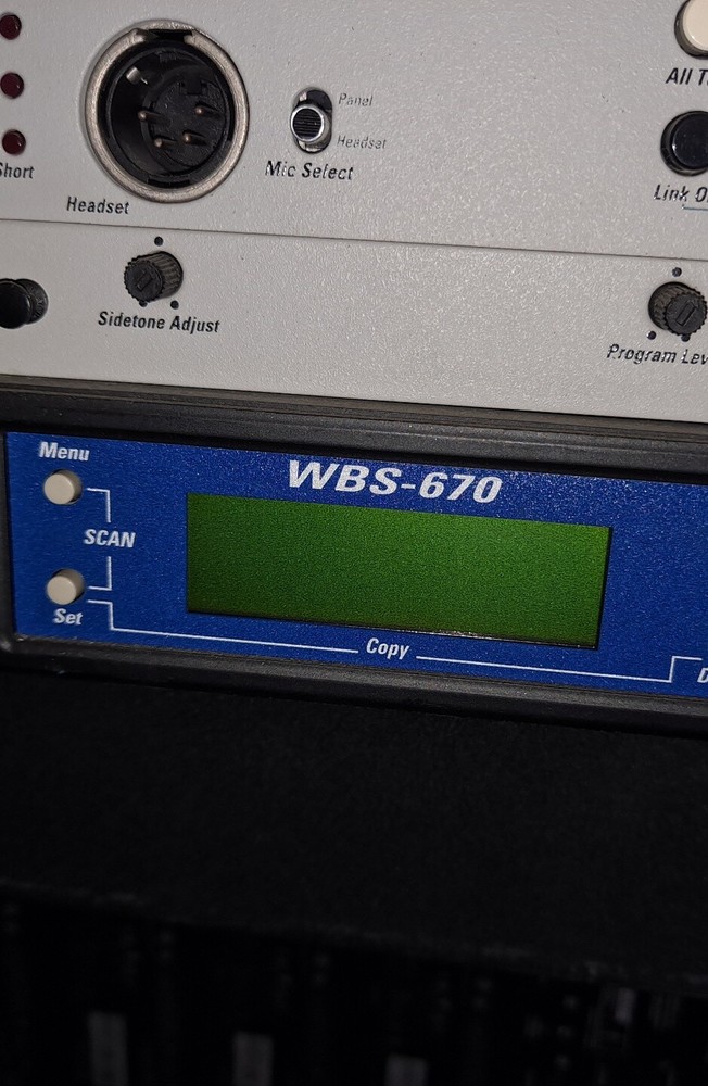 Clear-Com UHF Wireless Intercom Receiver Base Station w/ Antennas WBS-670