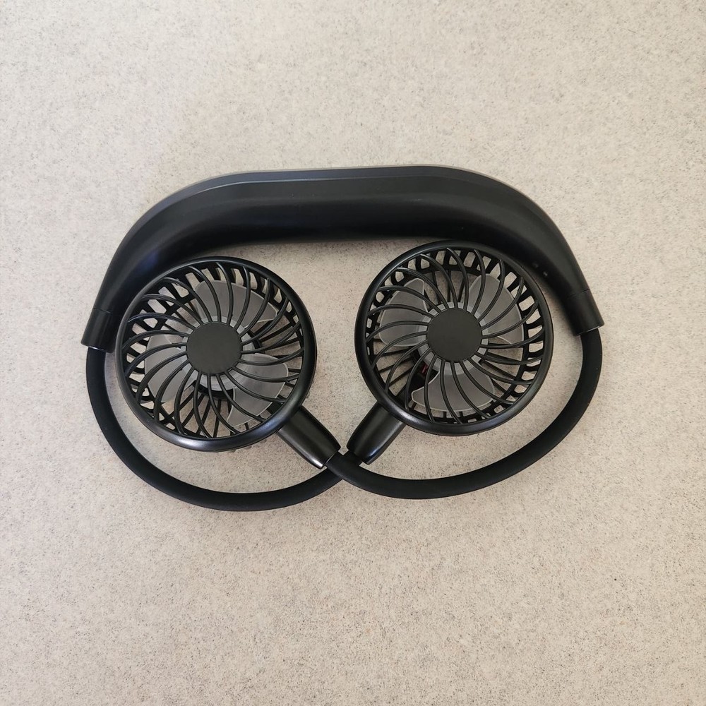 Portable Neck Fan, 360° Adjustable, USB C Rechargeable