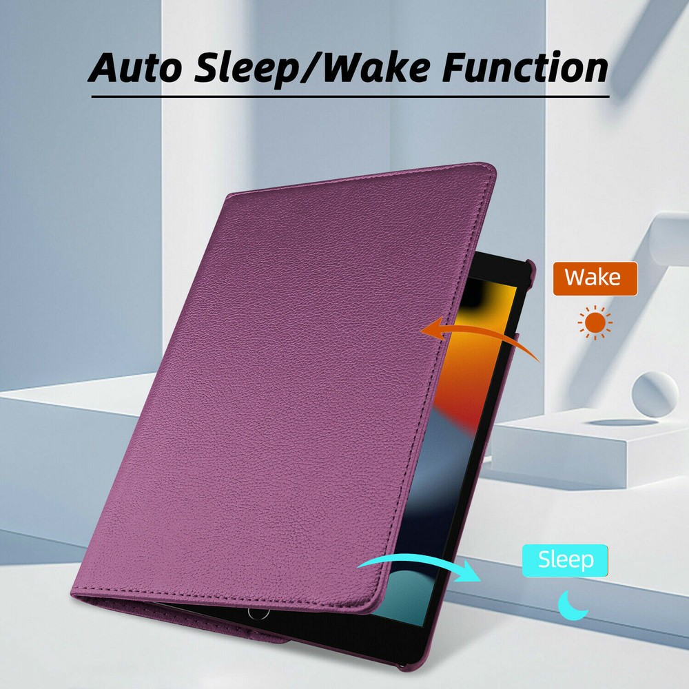 For iPad 10.2 inch 7th 8th 9th Case 360° Rotating Shockproof Smart Cover