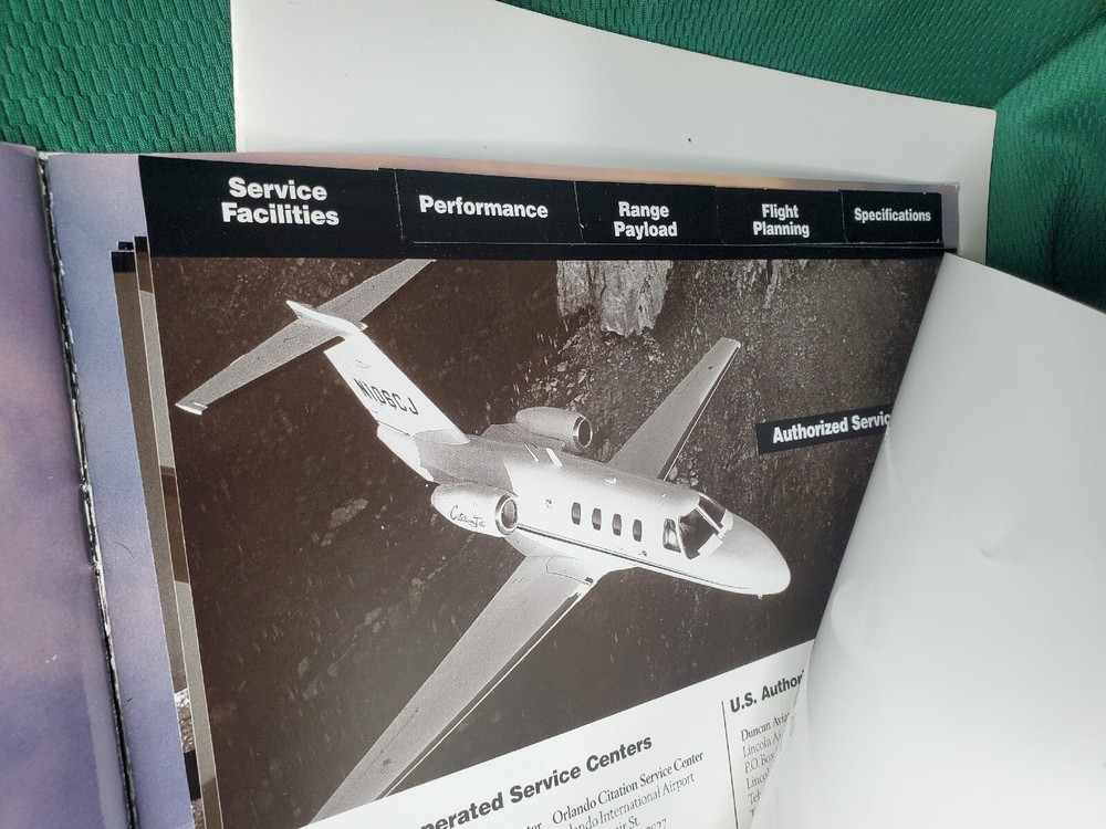 CESSNA CITATION JET Brochure & Specification & Description BOOKLET