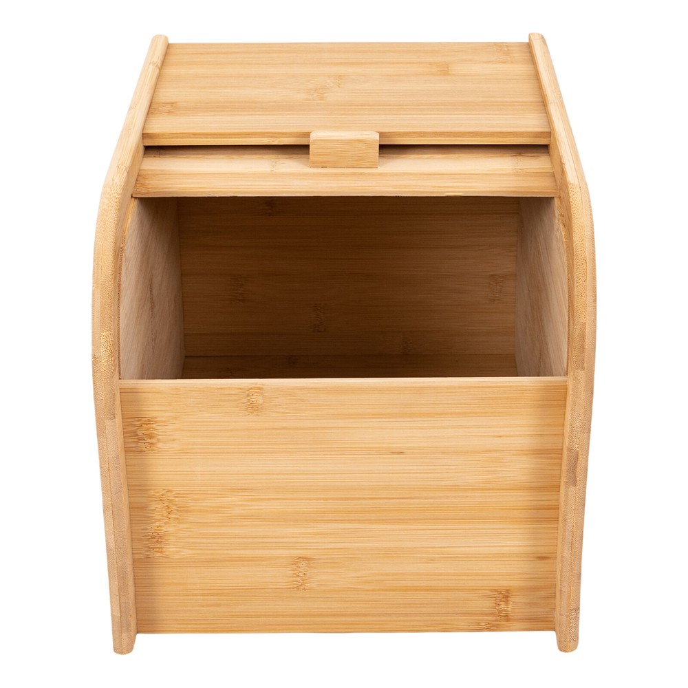 Bamboo Rice Storage Container Tabletop Rectangular Storage Container with Lid