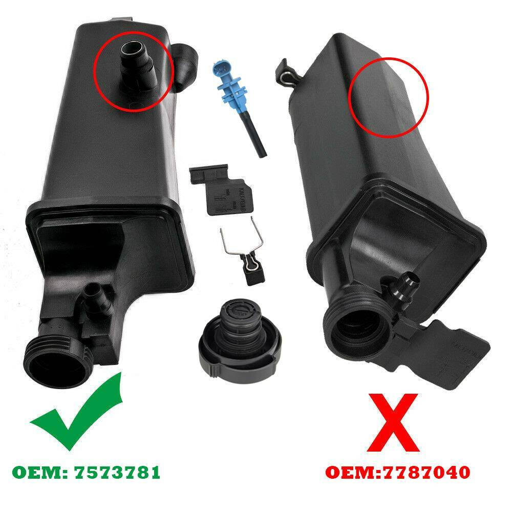 Overflow Coolant Reservoir Expansion tank with Sensor & Cap for BMW E46 E83 E53
