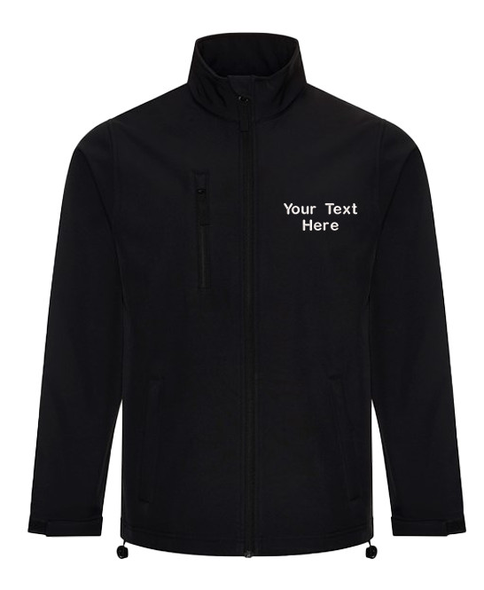 Personalised Embroidered Pro RTX Three-Layer Softshell Text Logo Unisex Jacket