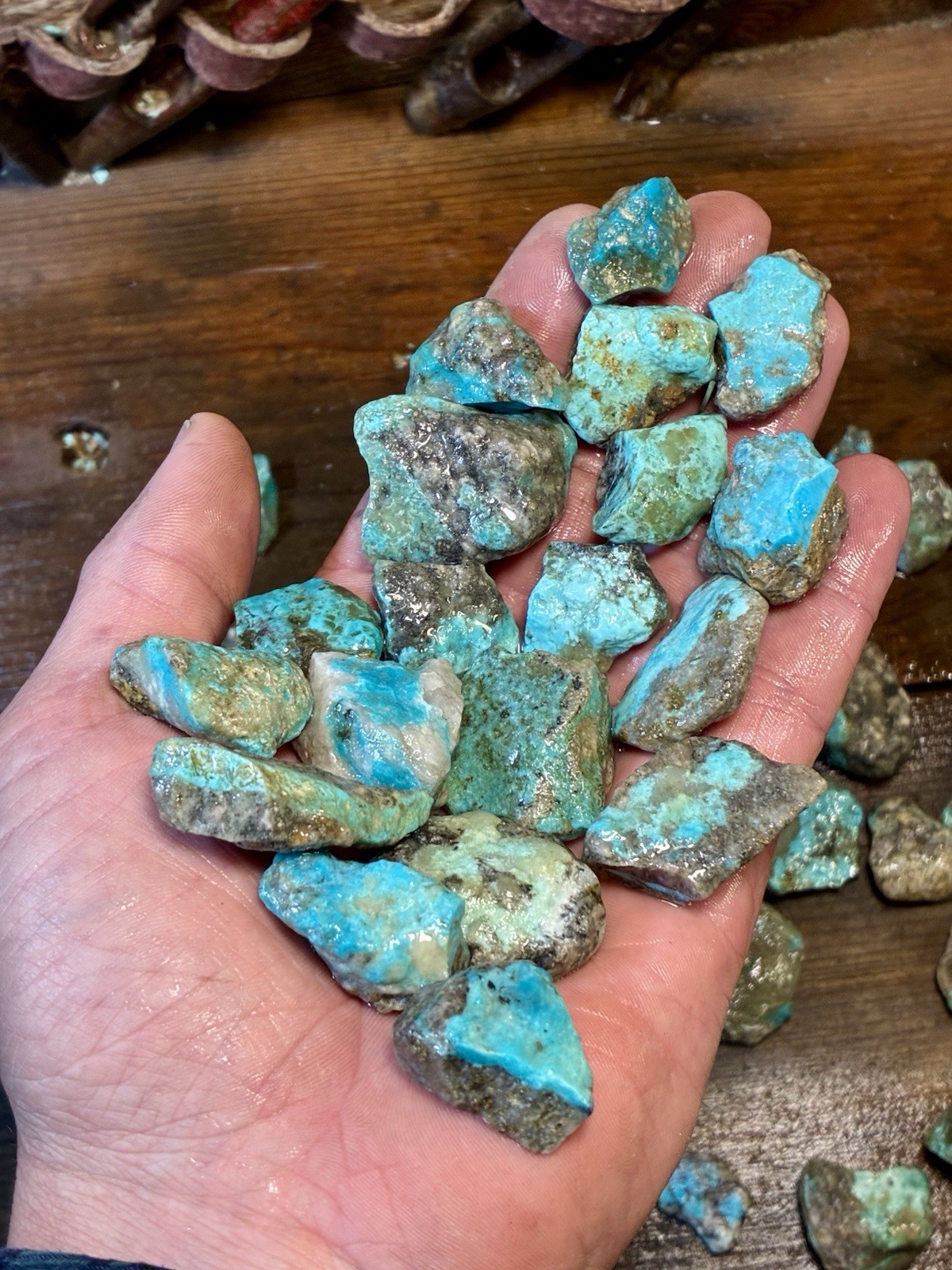 Ribbon & Skin Rock & Kaolin Blues! Ithaca Peak Turquoise! ONLY 5 left! Now $175!