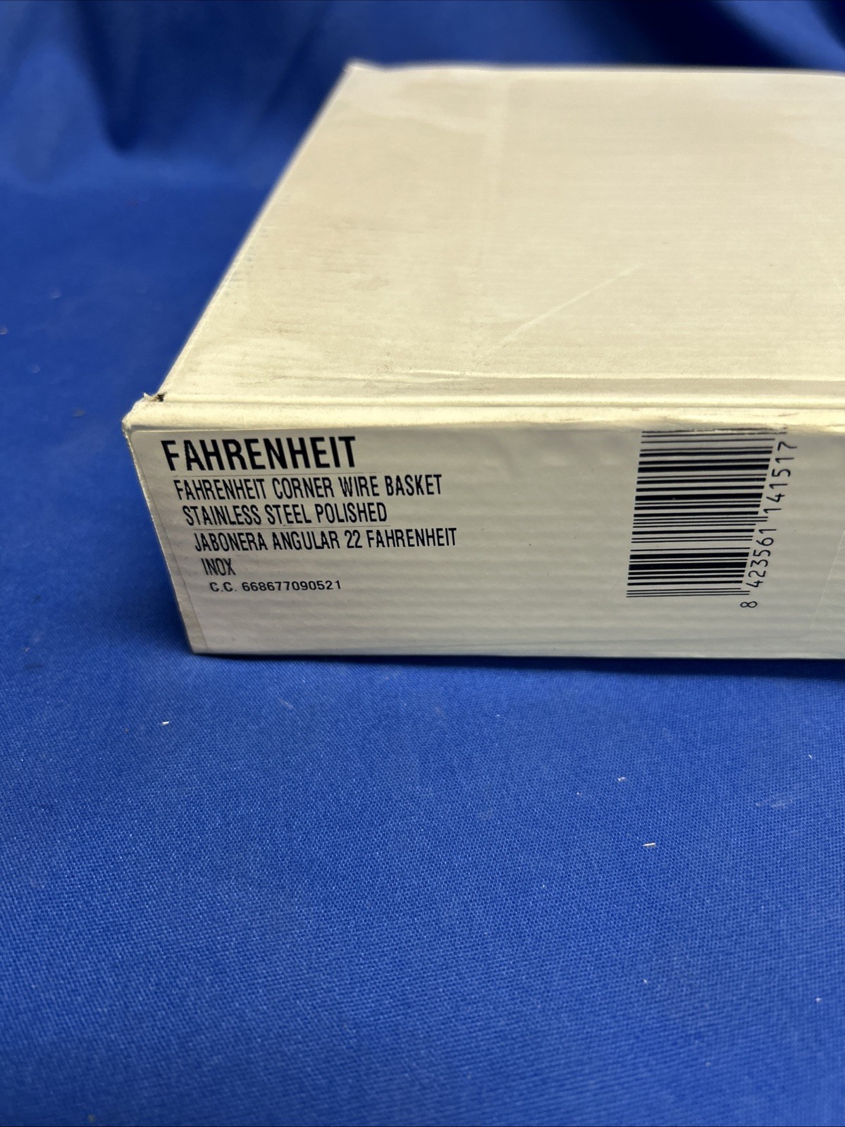 Sonia 141517 8.875" Wall Mount Corner Shower Wire Basket in Polished Stainless