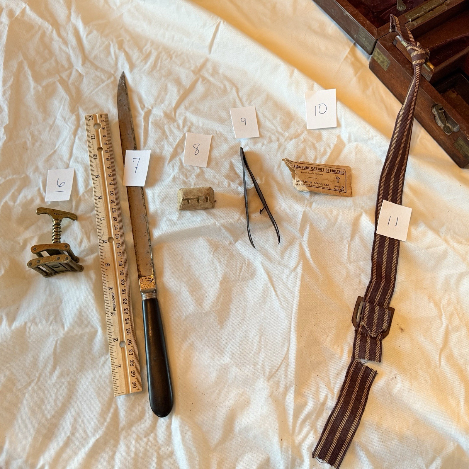 MUSEUM RARE: 43rd Regt Foot Surgical Kit - Arnold & Sons -1843-1886 & WWI Marked