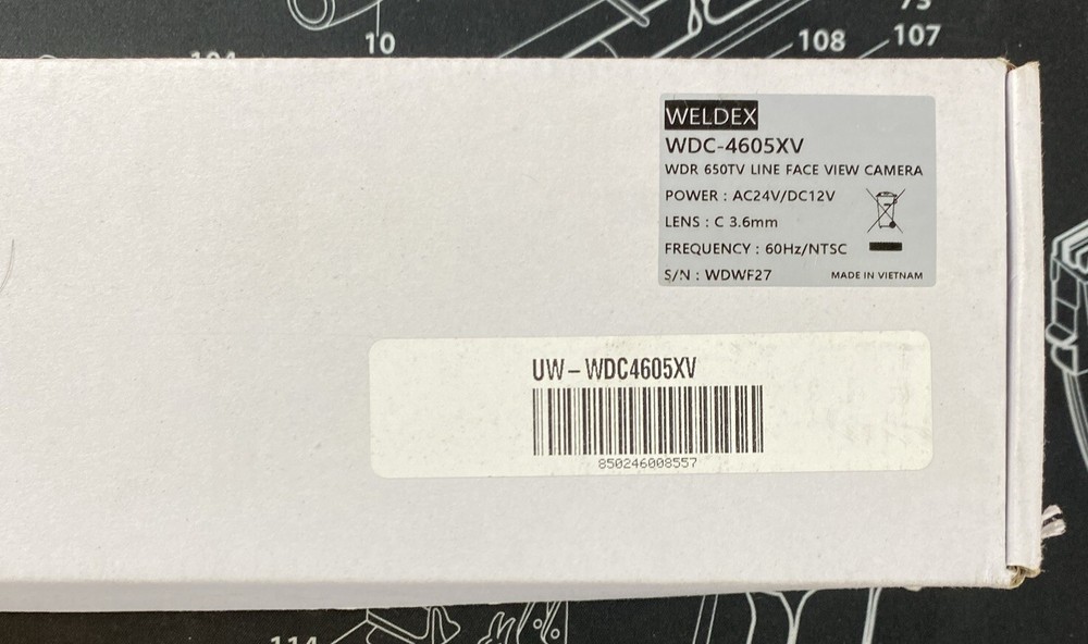 Weldex WDC-4605XV Height Strip Camera