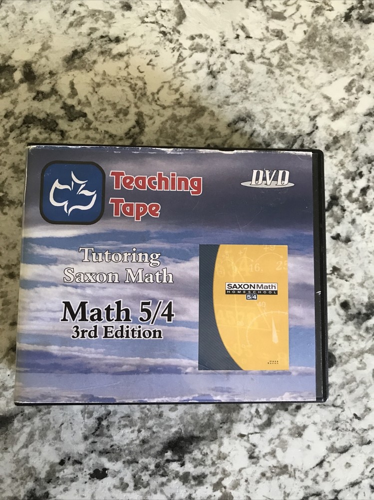 Tutoring Saxon Math  5/4 3rd Edition DVD