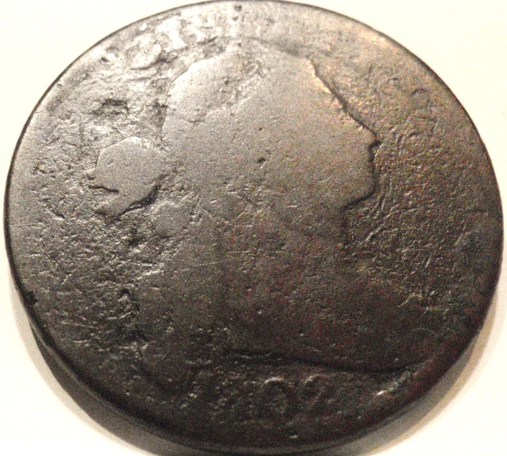 1802 Normal Reverse Draped Bust Large Cent GOOD/VG Coin Nice Example!
