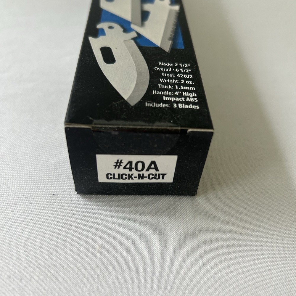 Cold Steel Click N Cut Utility Knife (CS-40A) PLUS Extra Replacement Blades