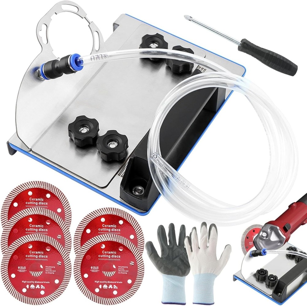 45 Degree Tile chamfering Tool Angle Grinder Stand for 45° Tile Cutting 100-T...