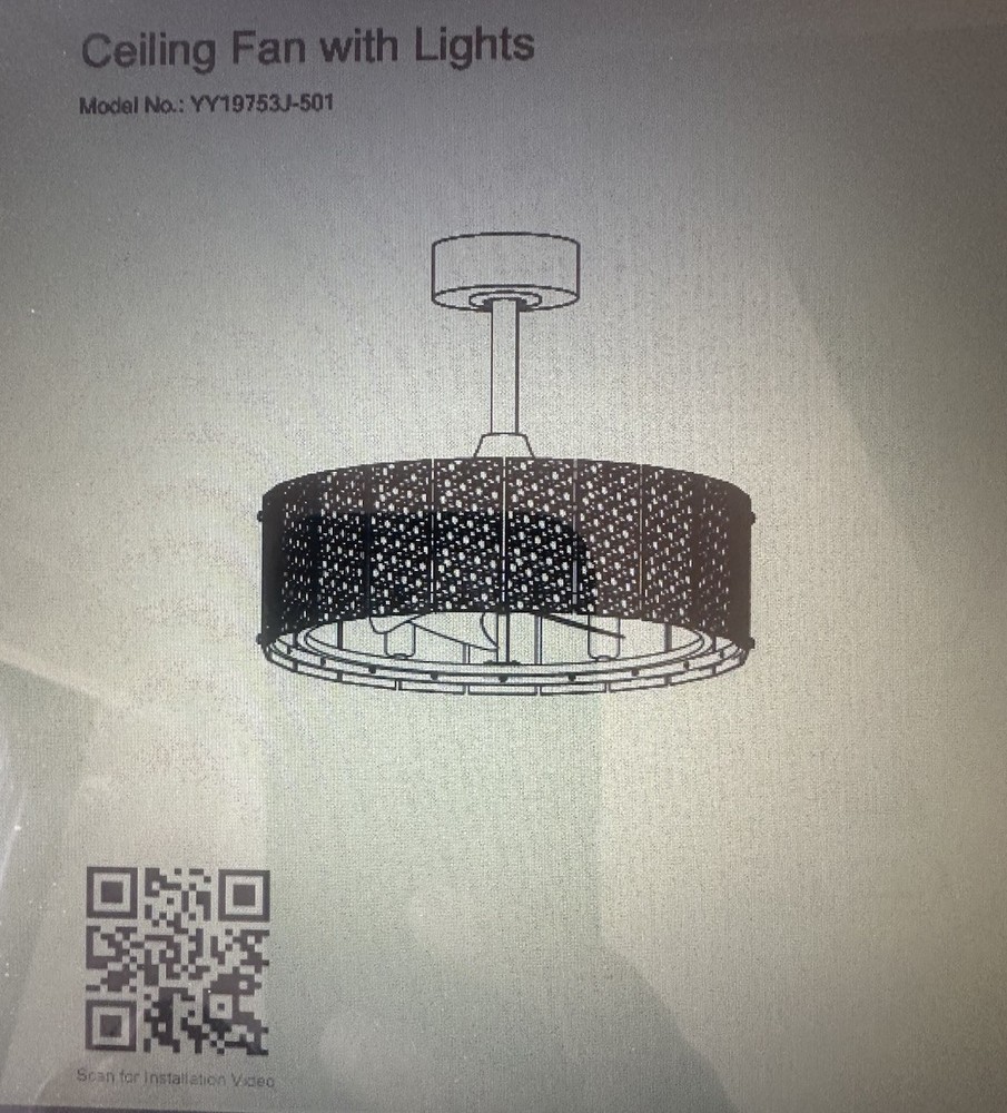 Ceiling Fan with Lights YY19753J-501