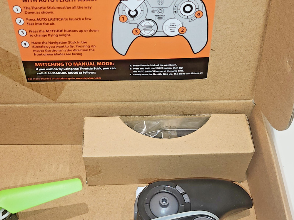 Sky Viper V2400HD Streaming Video Drone with Controller, Black, NEW
