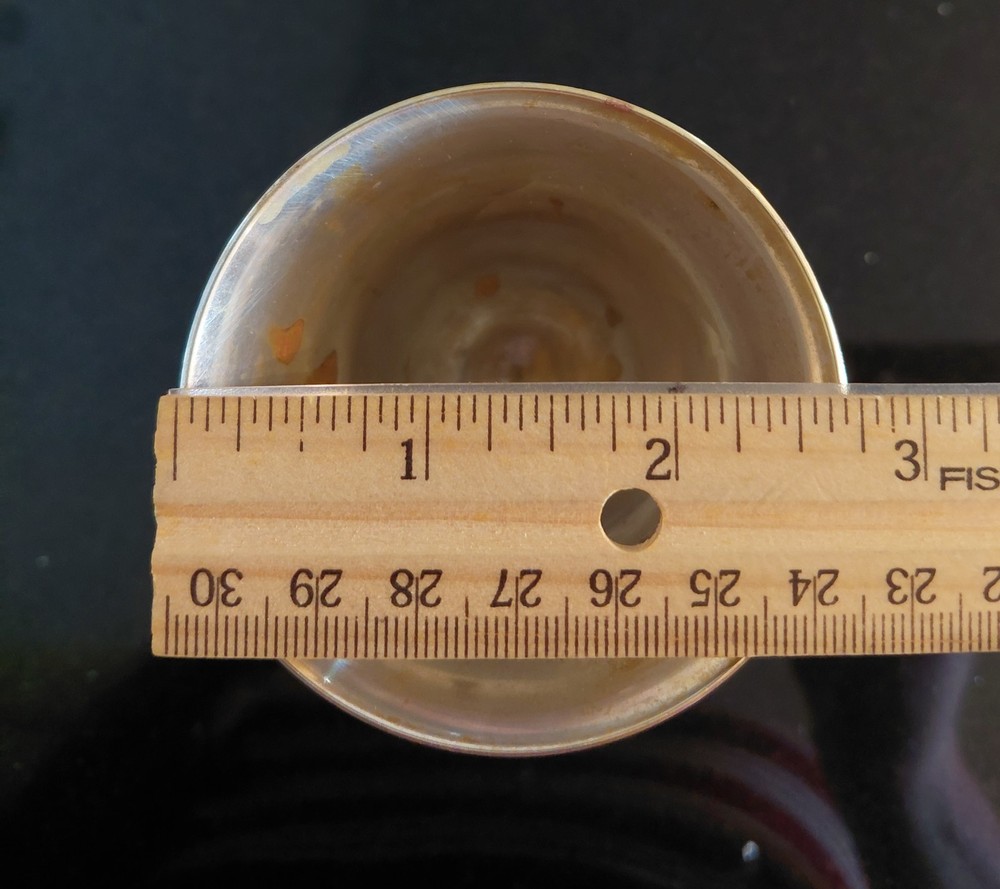 Vintage Silver Plate Beyoa Metalware Goblet Cup Tableware Accent Decor