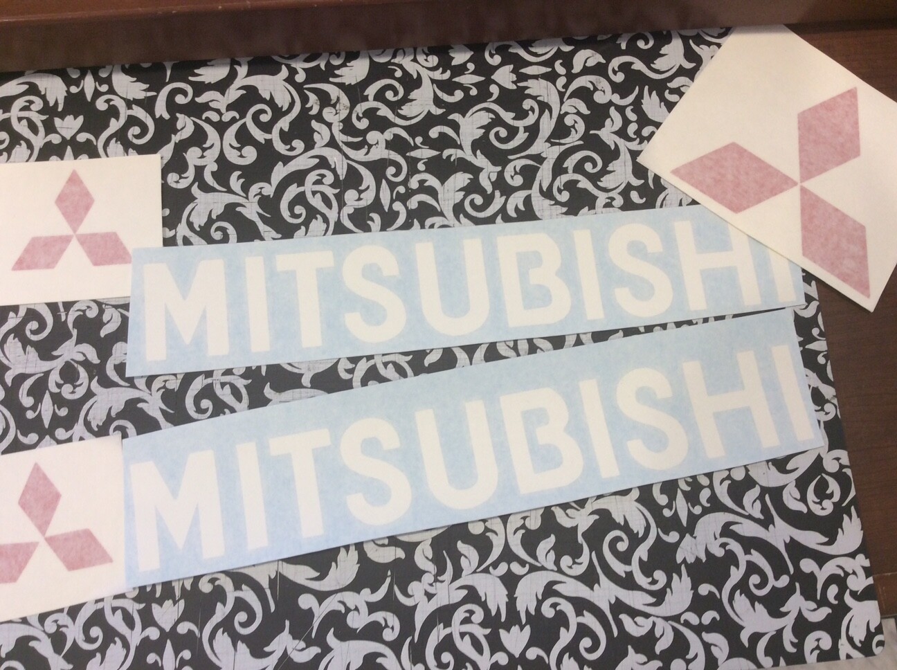 Mitsubishi Forklift decal kit With Safety decals