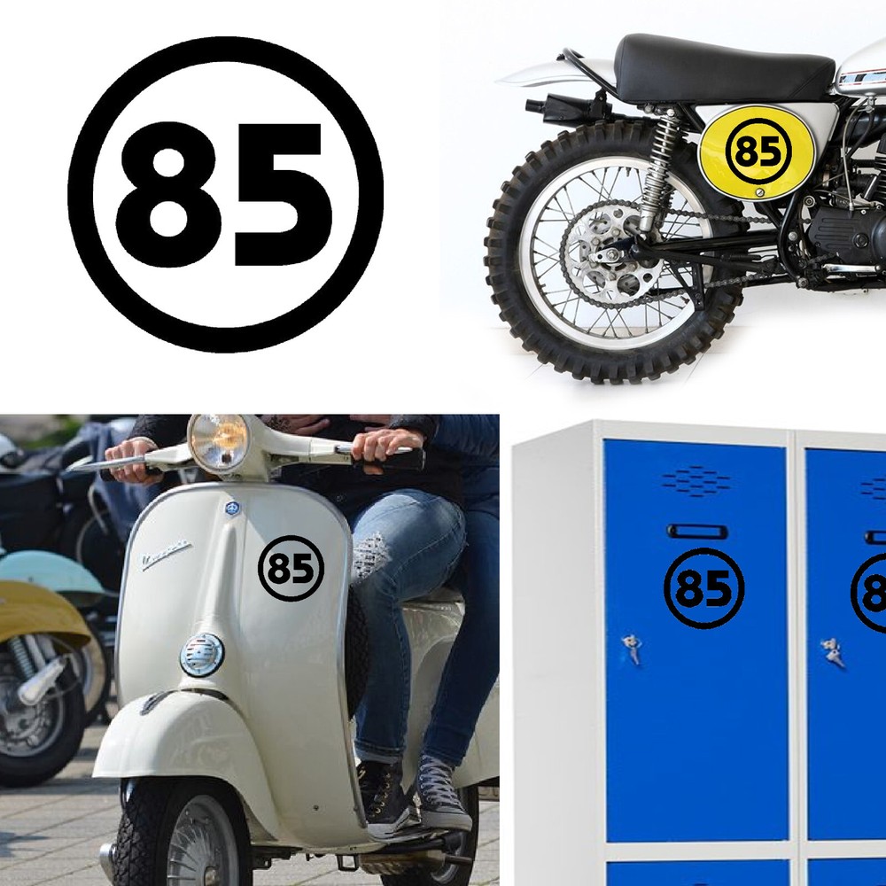 Number 85 v2, Sticker Vinyl