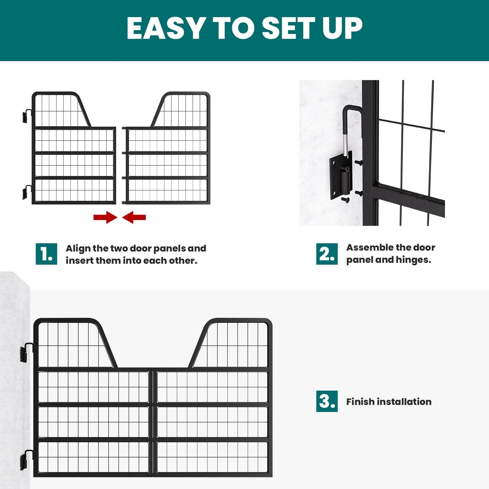 Heavy Duty Horse Stall Gate 48"X 32" Stall Guards for Horses Thickness Frame NEW