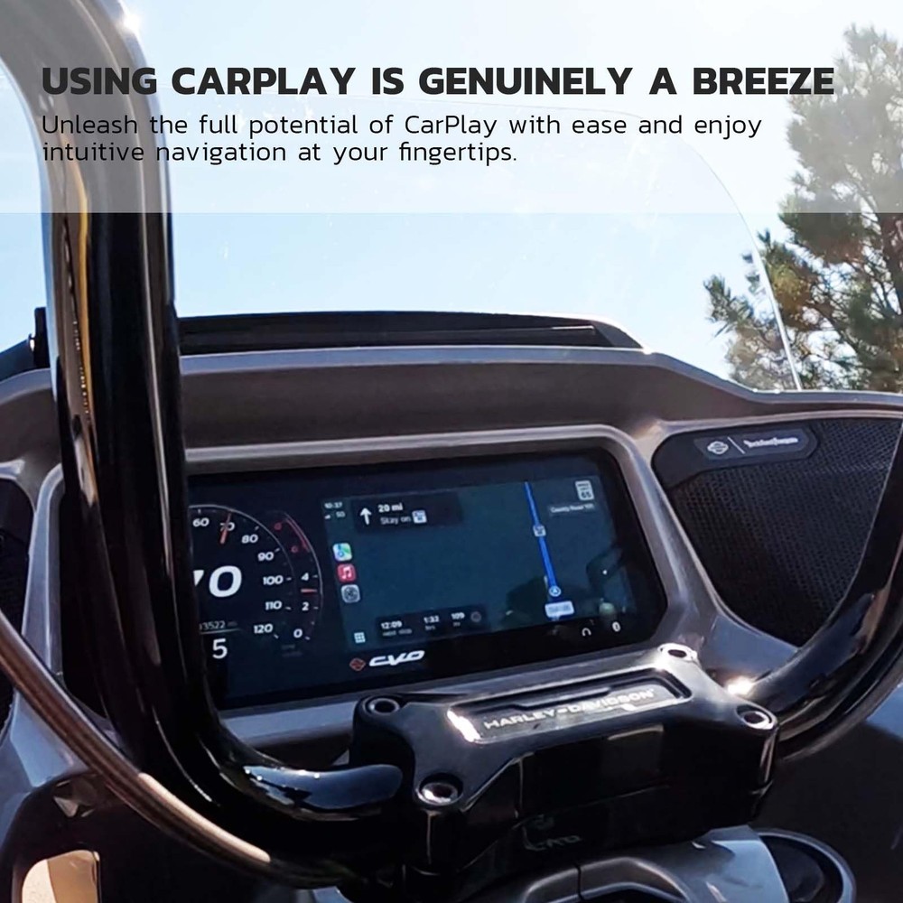 MaedHawk Bypass Motorcycle CarPlay Bluetooth Headset Adapter with mini, Black