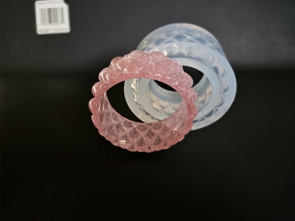 BRACELET CLEAR SILICONE MOLD, UNIQUE CRYSTAL PATTERNS BRACELET