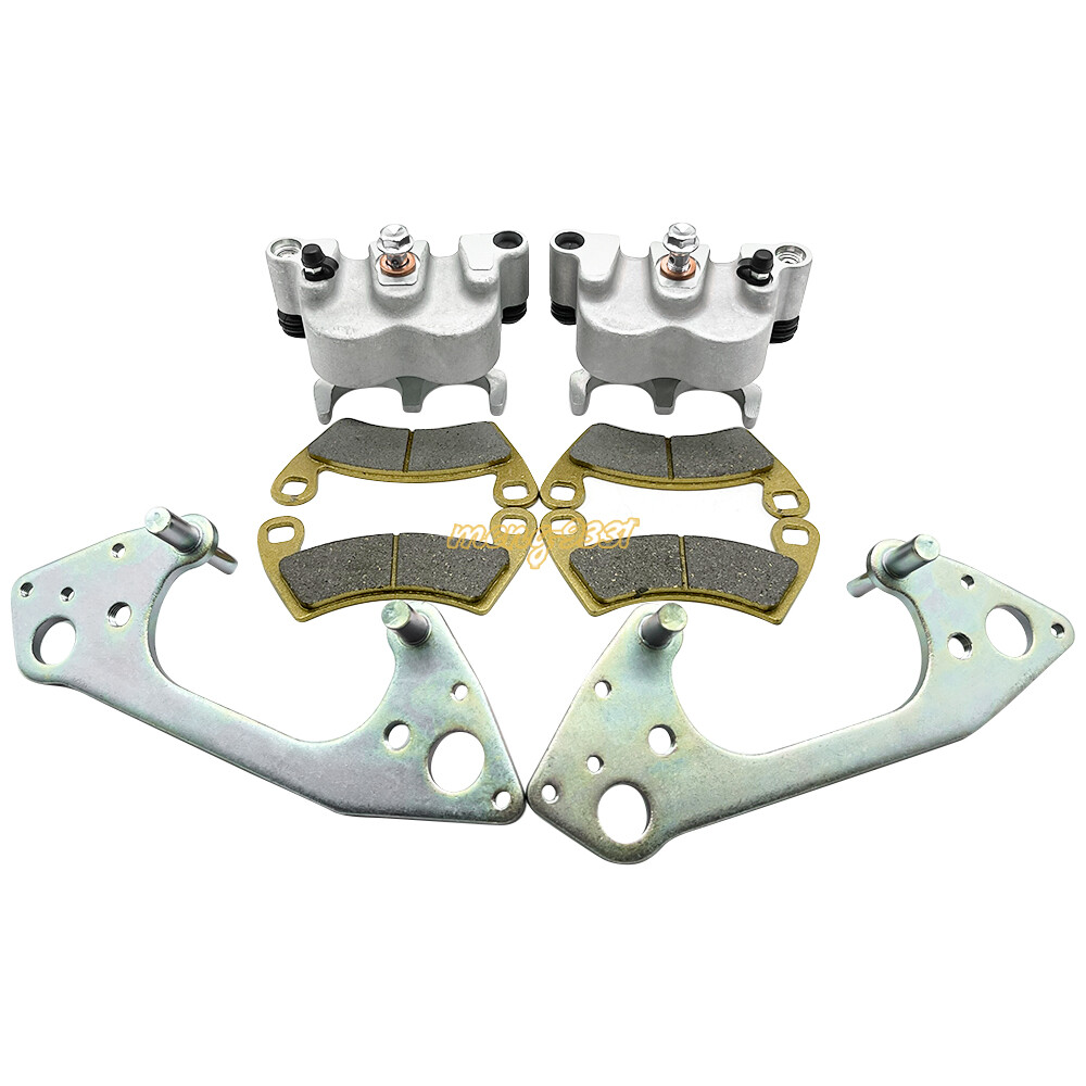 Front Left Right Brake Calipers W/Pads For Polaris Ranger 800/Crew/XP 2010-2015
