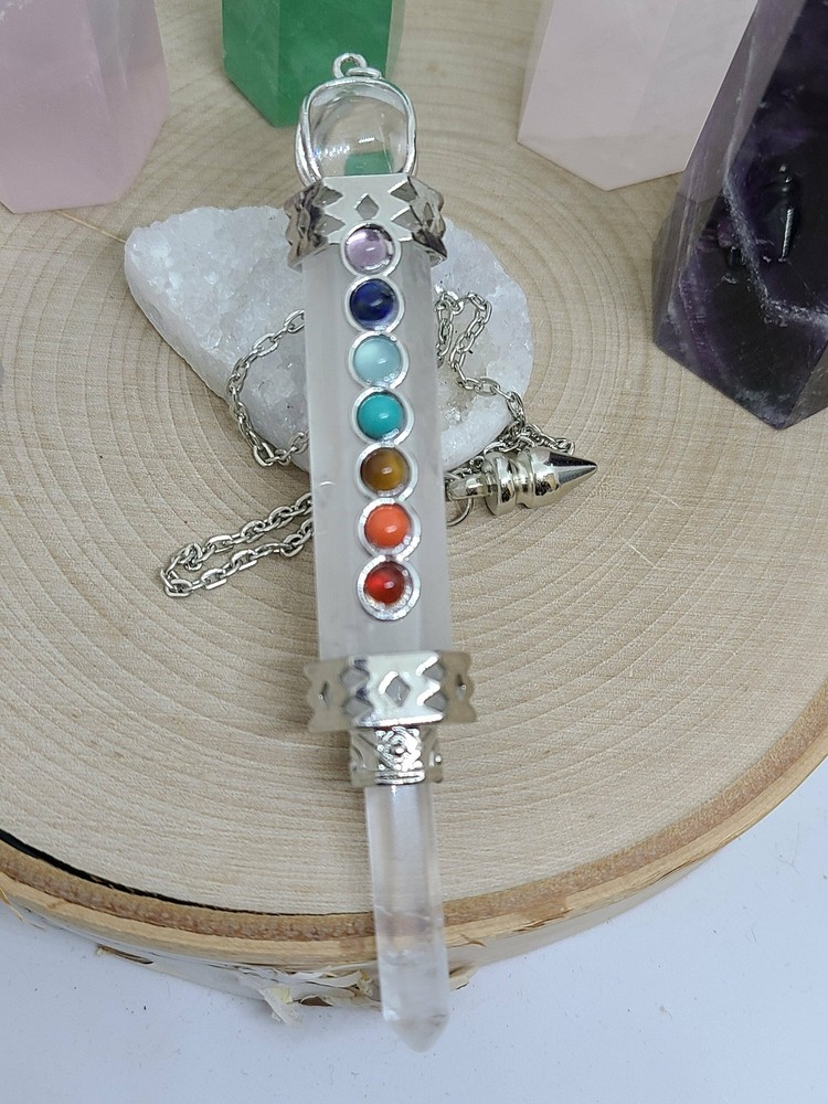 Quartz Crystal Pendulum, Quartz Crystal Point Pendulum, Quartz Pendulum