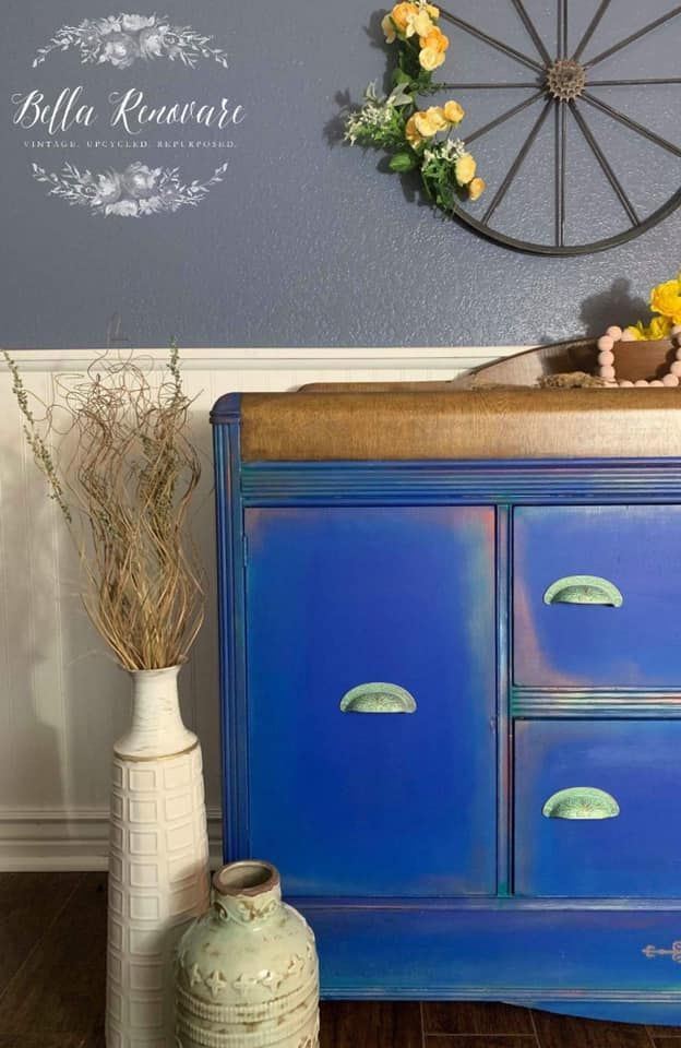 2-1/2" Baroque Scroll Work Design Cup Pull Verdigris