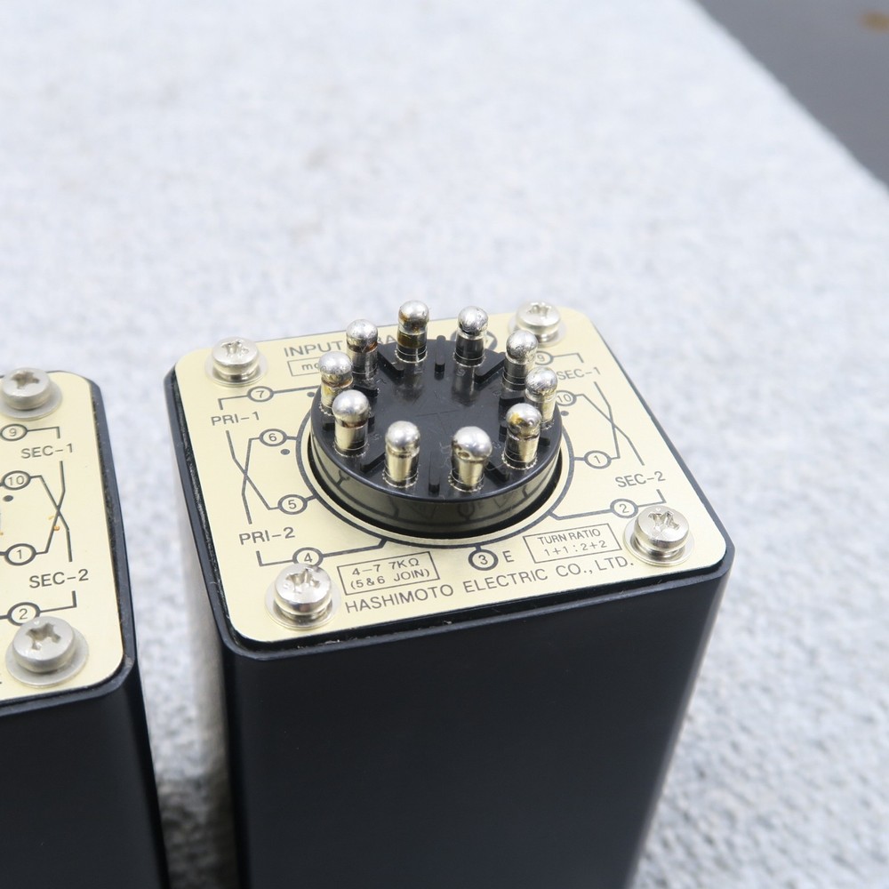 HASHIMOTO A-107 Driver Transformer 2 Units Working Condition JP 2