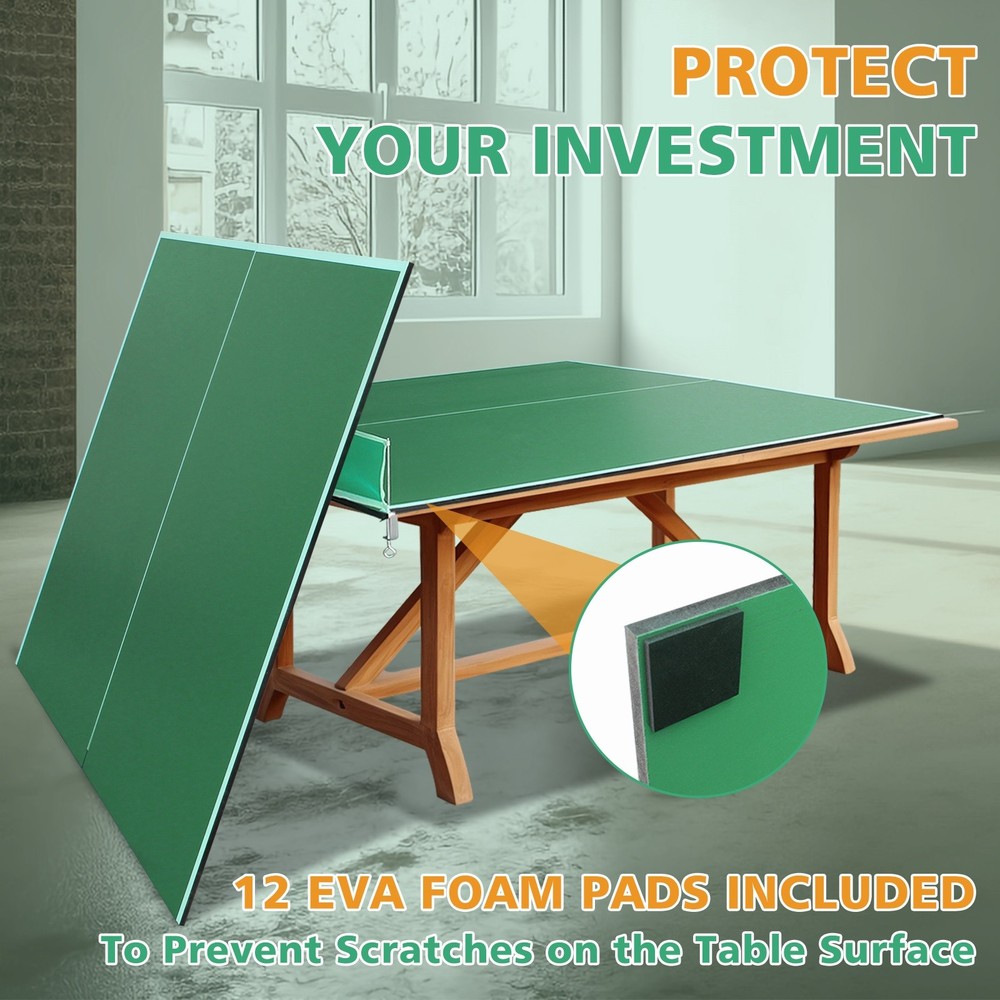 Ping Pong Table Top for Billiard Table,Foldable&Portable Ping Pong Table Topper