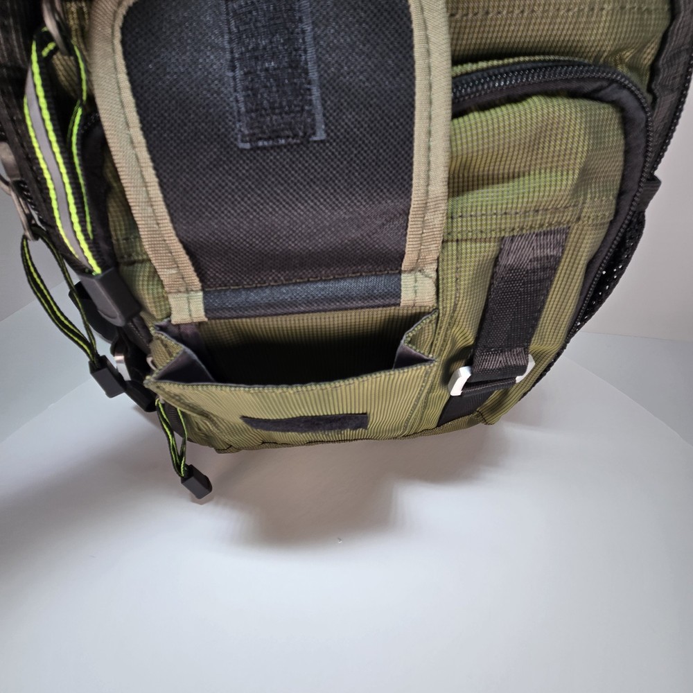 Vanlison Performance Crossbody Sling Daypack Multiple Compartments OD Green