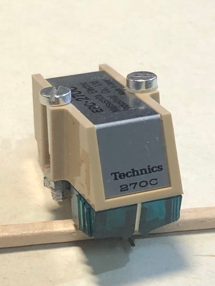 Technics EPC270C Cartridge Headshell without stylus working Tested Japan