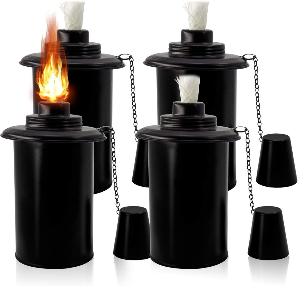Torch Replacement Canisters, Bamboo Lantern Refillable Torches, Decorative Torch
