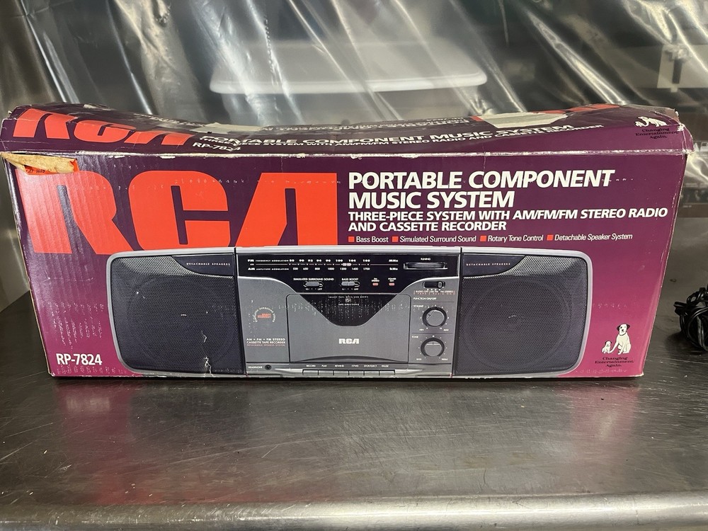 RCA RP-7824 Portable Component Music System.