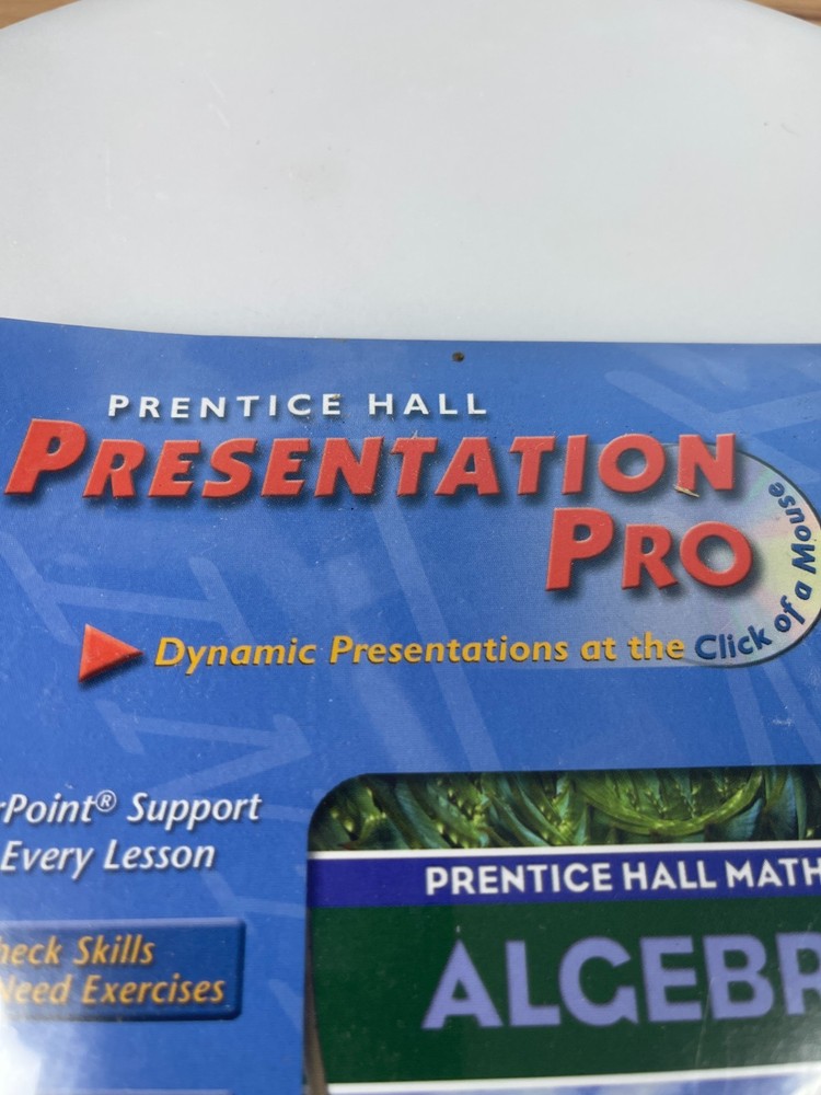 Prentice Hall Presentation Pro Algebra I Teacher CD-ROM PowerPoint