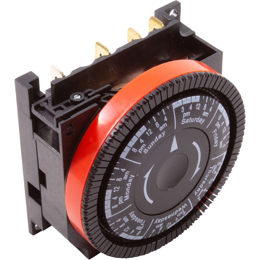 Timer, Diehl, SPST, Panel Mount, 115v, 7day : TA4073