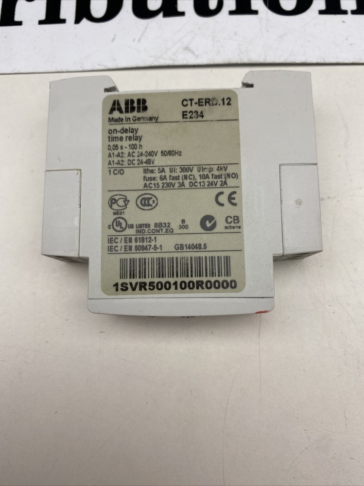 ABB CT-ERD.12 E234 ON DELAY TIME RELAY E234 CT-ERD (NOS)