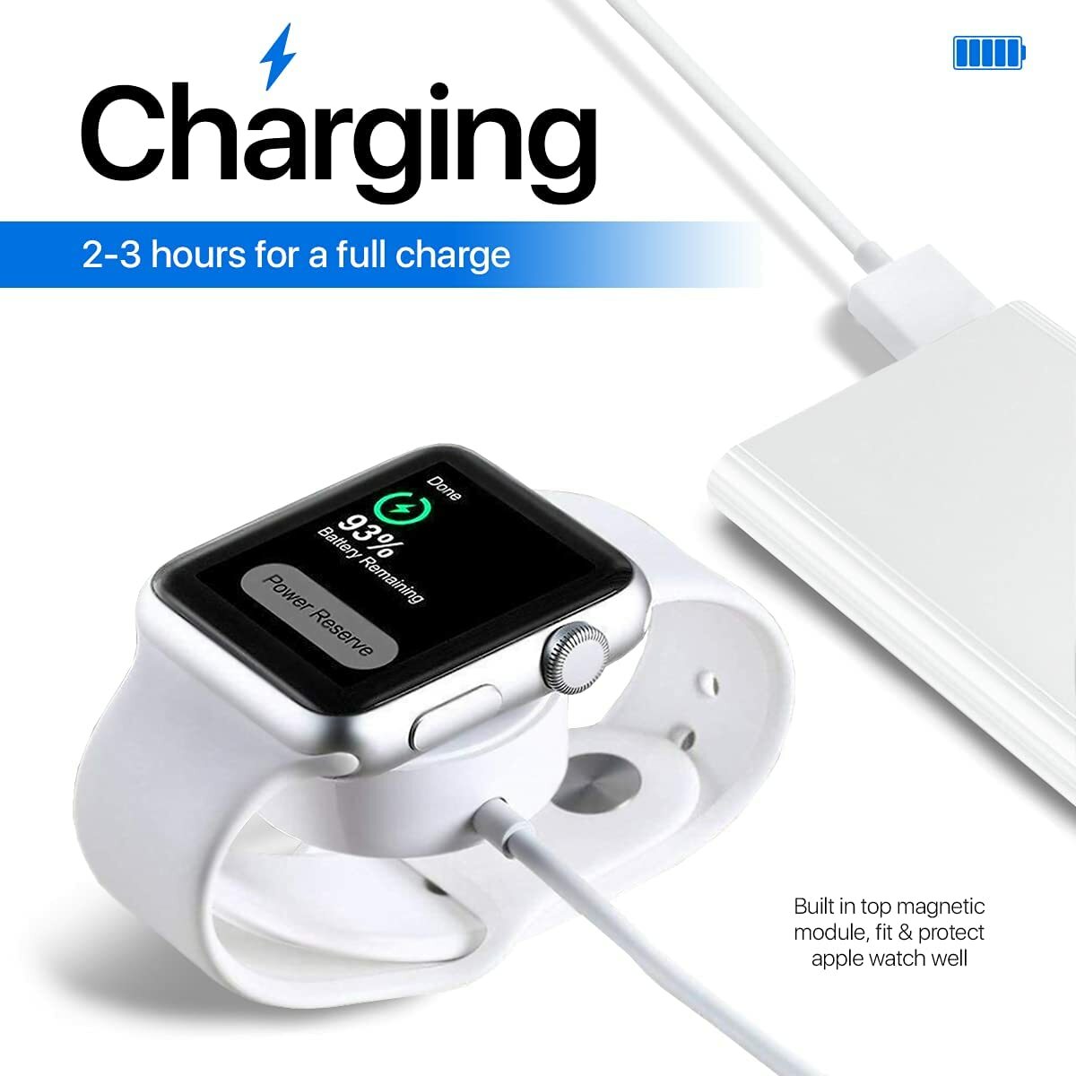 Magnetic USB Charging Cable Charger For Apple Watch iWatch Series 2/3/4/5/6/SE/7